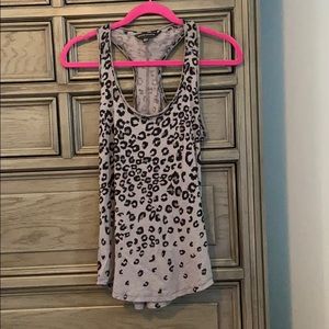 Grey and Black Cheetah Tank Top